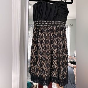 Strapless new dress.